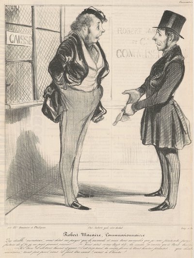 Robert Macaire Commissionaire by Honoré Daumier