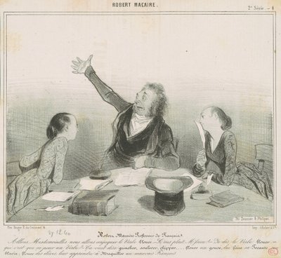Robert Macaire, French Teacher by Honoré Daumier