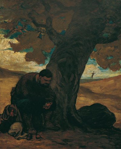 Sancho Panza Resting Under a Tree by Honoré Daumier