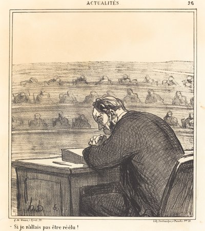 If I Were Not Going to Be Re-elected! by Honoré Daumier