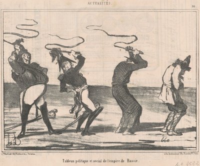 Table of the Russian Empire by Honoré Daumier