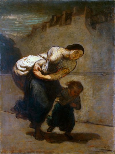 The Burden by Honoré Daumier