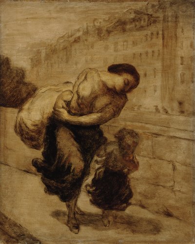 The Burden by Honoré Daumier