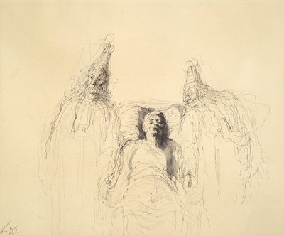 The Imaginary Invalid by Honoré Daumier
