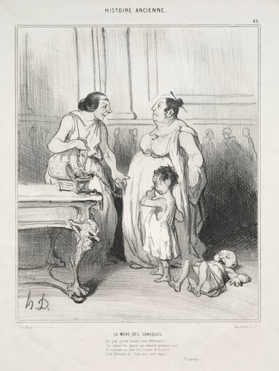 The Mother of the Gracchi by Honoré Daumier