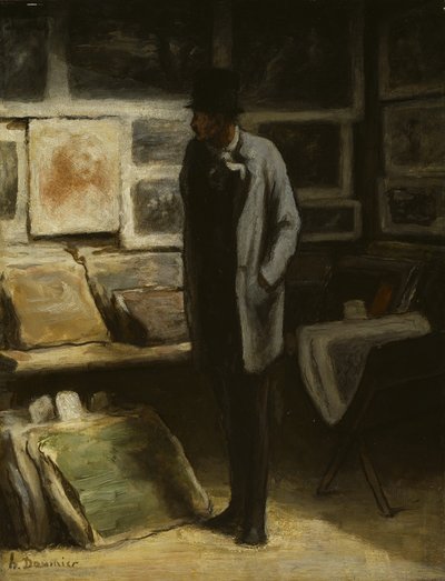 The Print Collector by Honoré Daumier