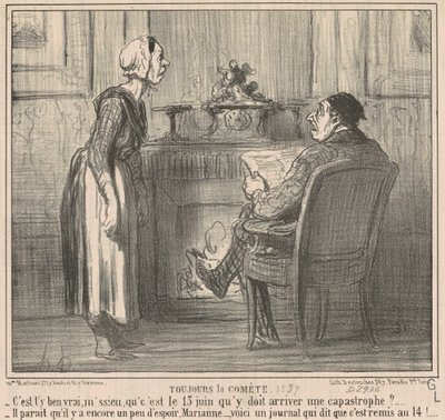 Always the Comet by Honoré Daumier