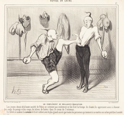 A Complement of Brilliant Education by Honoré Daumier