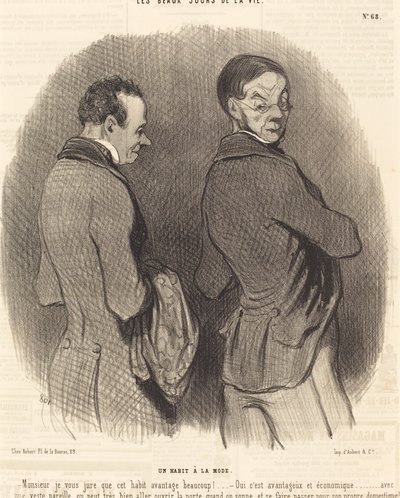 An Outfit in Fashion by Honoré Daumier