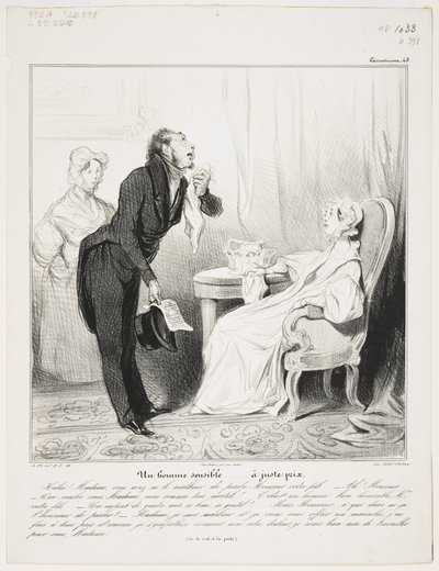 Un Homme Sensible (Caricaturana 43) by Honoré Daumier