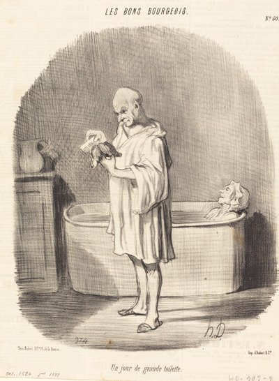 A Day of Great Toilette by Honoré Daumier