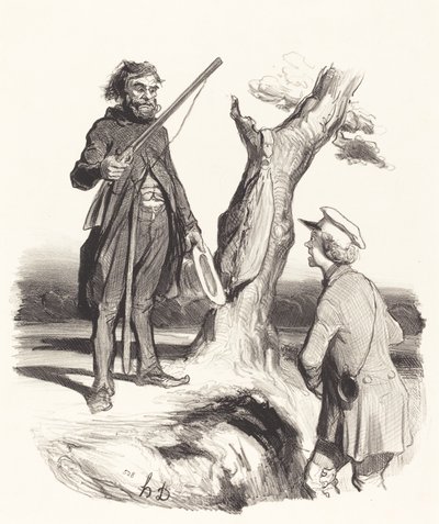 A Poor Father of a Family Who... by Honoré Daumier