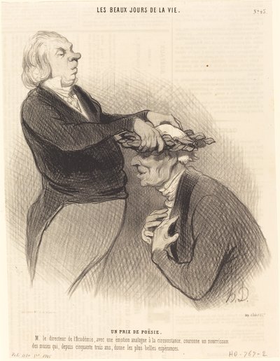 A Poetry Prize by Honoré Daumier