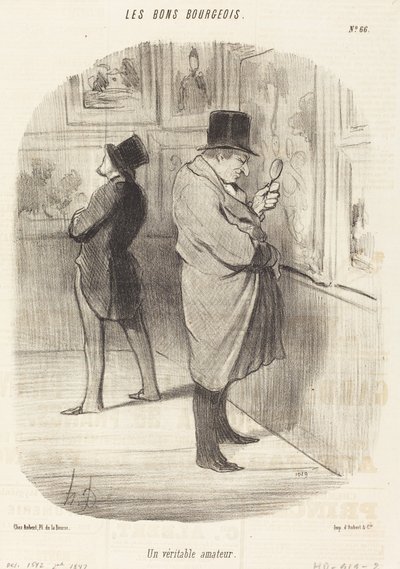 A True Amateur by Honoré Daumier