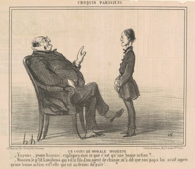 A Course in Modern Morality by Honoré Daumier