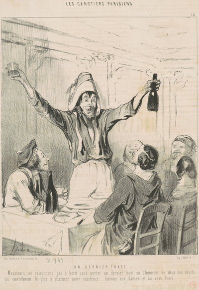 A Final Toast by Honoré Daumier