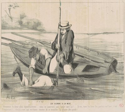 A Man at Sea by Honoré Daumier