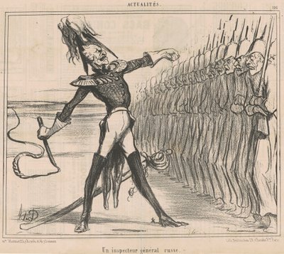 A Russian General Inspector by Honoré Daumier