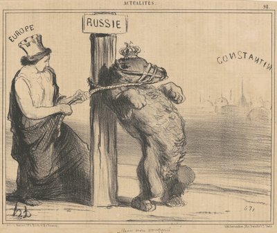 An Upset Bear by Honoré Daumier