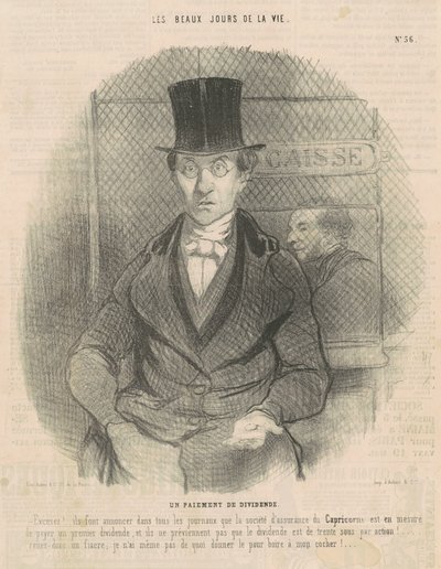 A Dividend Payment by Honoré Daumier
