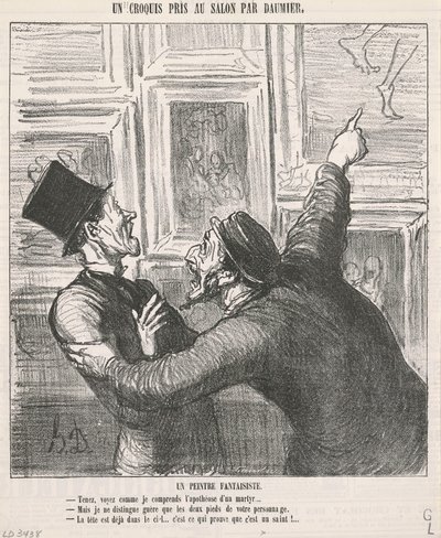 A Whimsical Painter by Honoré Daumier