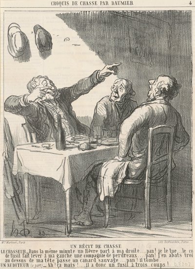 A Hunting Story by Honoré Daumier