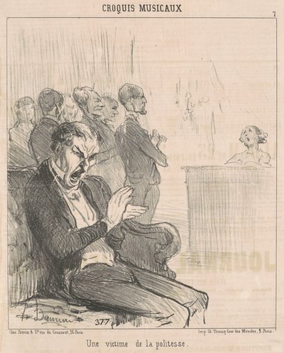 A Victim of Politeness by Honoré Daumier