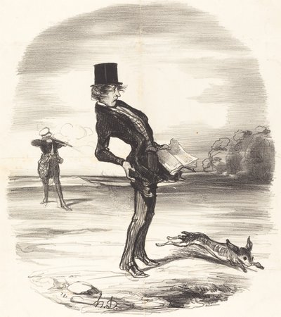 A Displaced Charge by Honoré Daumier