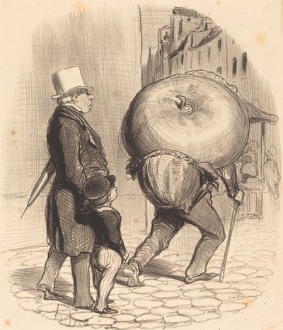 A Botany Lesson by Honoré Daumier