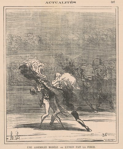 A Model Assembly by Honoré Daumier