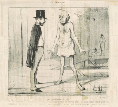 A Profession of Faith by Honoré Daumier