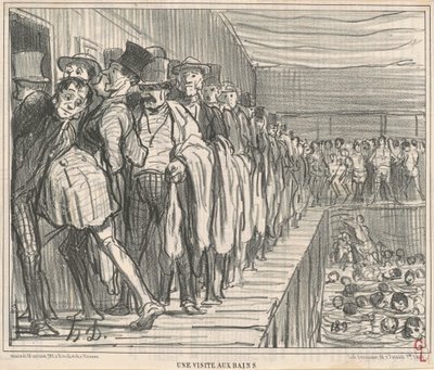 A Visit to the Baths by Honoré Daumier