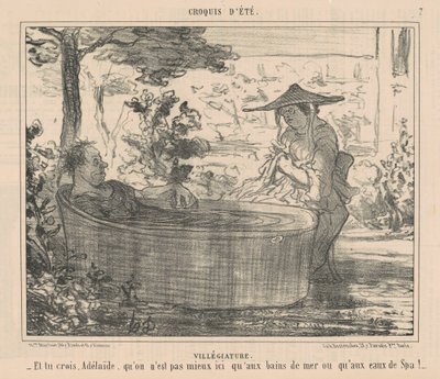 Vacation by Honoré Daumier