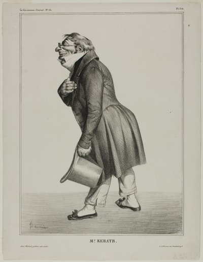 Auguste-Hilarion, Comte de Kératry by Honoré Victorin Daumier