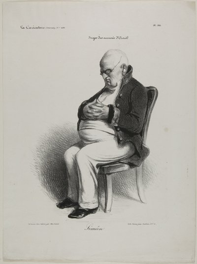 Simeon, Plate 521 by Honoré Victorin Daumier