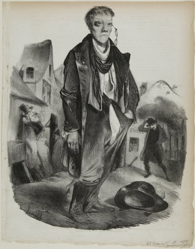 The Drunkard by Honoré Victorin Daumier