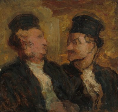 Two Lawyers by Honoré Victorin Daumier