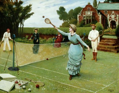 Tennis Players, 1885 by Horace Henry Cauty