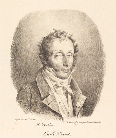 Bust of Carle Vernet by Emile Jean Horace Vernet