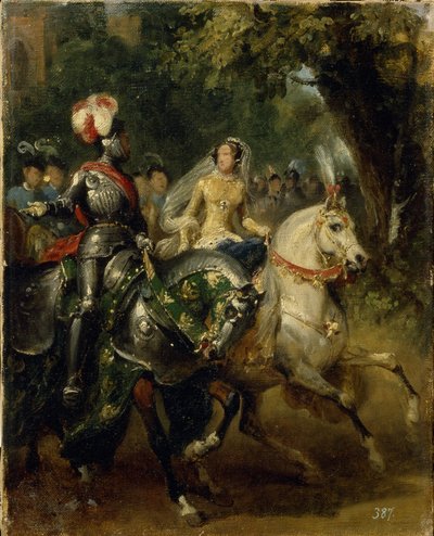 Cavalcade, ca 1842 by Emile Jean Horace Vernet