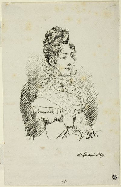 Portrait of Madame Perregaux by Emile Jean Horace Vernet