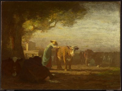 The Milkyard by Horatio Walker
