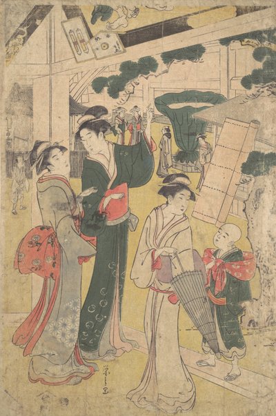 Group of Women by Hosoda Eishi