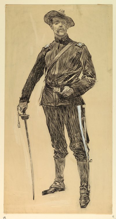 American Officer (Spanish American War) by Howard Chandler Christy