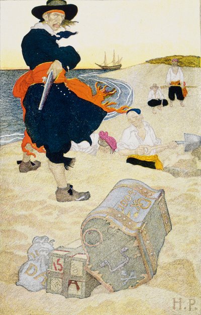 Buried Treasure, early 20th century by Howard Pyle