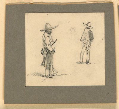 Two Mexicans Standing by Howard Russell Butler