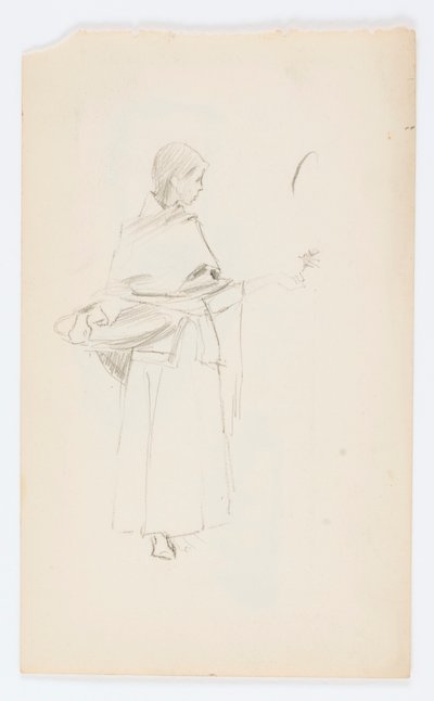 Untitled (Flower Girl) by Howard Russell Butler