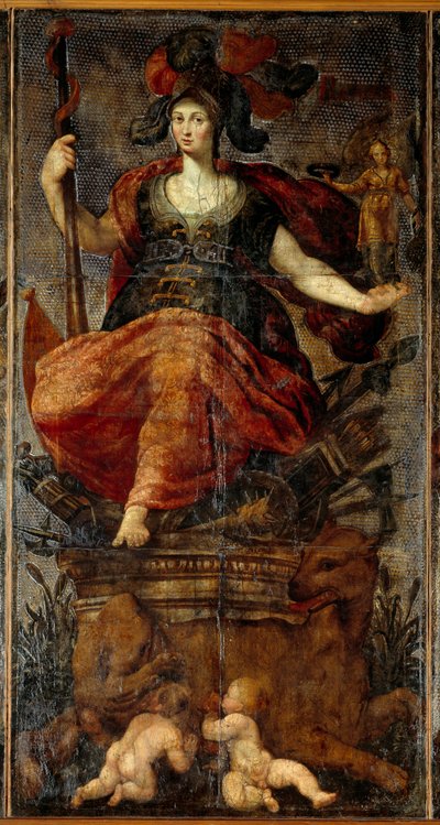 Tapestry of the Seven Leathers by Hubert (after) Goltzius