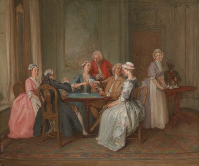 A Game of Quadrille by Hubert Francois Gravelot