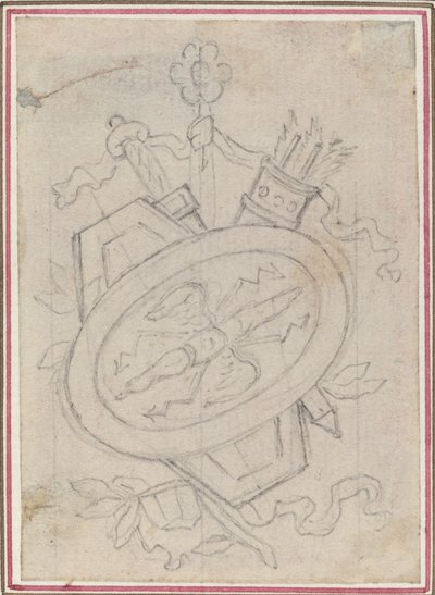 An Ornamental Trophy by Hubert Francois Gravelot
